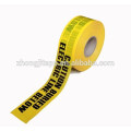 Factory supply yellow pe underground electric line warning tape